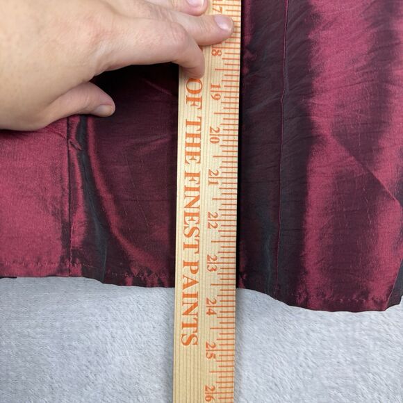 Y2K Midi Skirt 12 Burgundy Black Iridescent Whimsigoth Witchy Vamp Dark Romantic - Picture 7 of 12